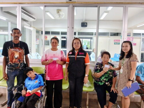 ปฏิบัติเวรเจ้าหน้าที่รับคำขอมีบัตรประจำตัวคนพิการ