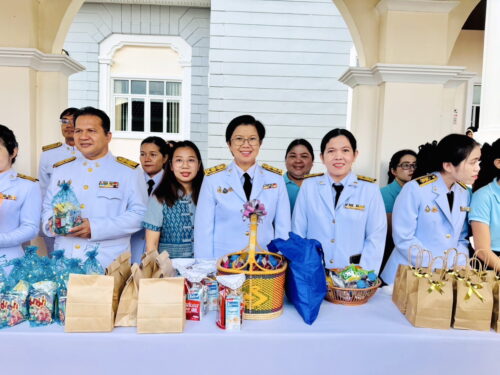 พิธีเจริญพระพุทธมนต์และทำบุญตักบาตรถวายพระราชกุศล เฉลิมพระเกียรติ สมเด็จพระนางเจ้าสิริกิติ์ พระบรมราชินีนาถ พระบรมราชชนนีพันปีหลวง เนื่องในโอกาสวันเฉลิมพระชนมพรรษา 12 สิงหาคม 2568